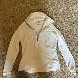 White Half-Zip Pullover by Peter Millar